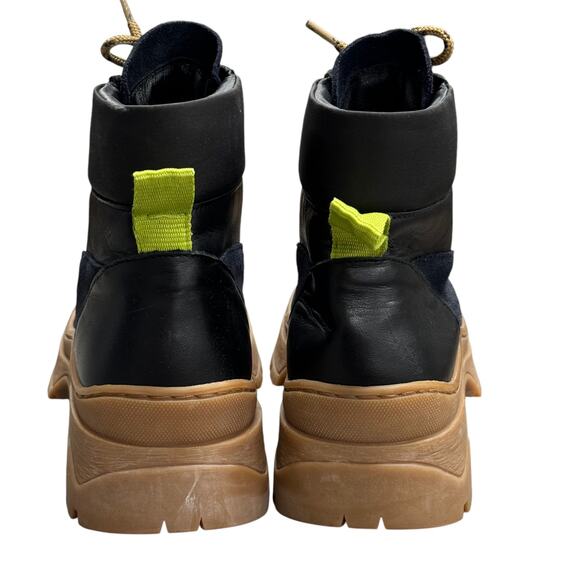 Ted Baker Allicia Black Lace Up Combat Boots - Picture 5 of 9